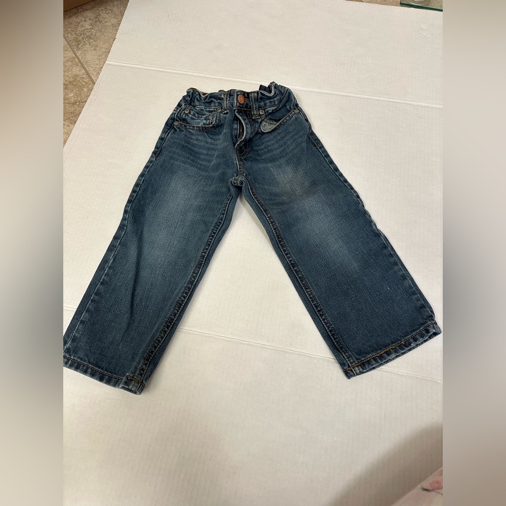 Ruum Classic Blue Denim Jeans 3T adjustable waist loose fit